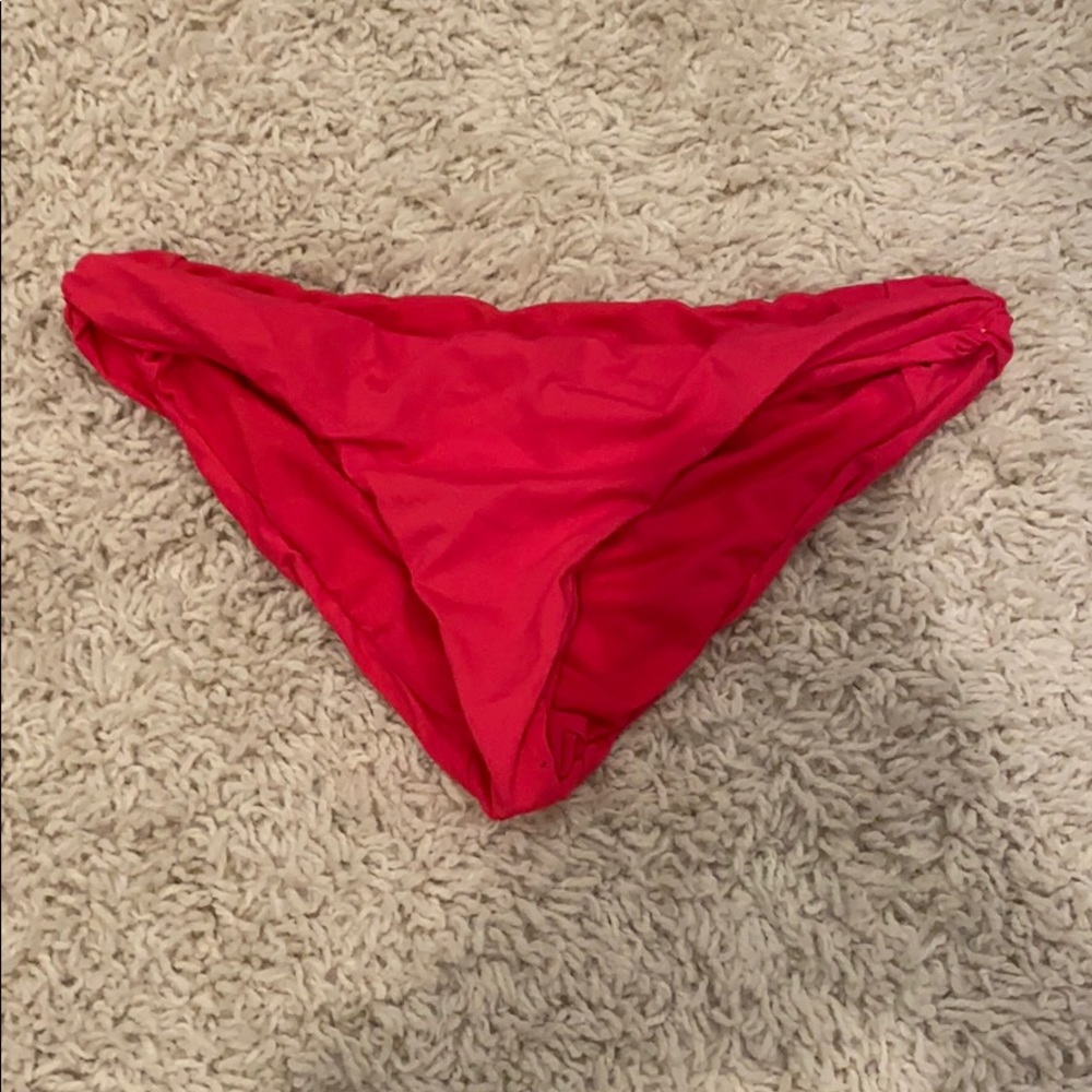Pretty red bikini bottom